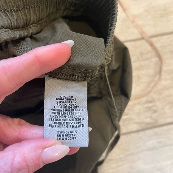 Evereve Dark Green cargo skirt with drawstring casual comfort - Picture 9 of 10